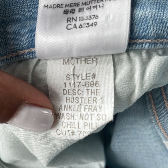 NWT MOTHER the hustler ankle fray Not SO Chill Pill size 28 - Picture 9 of 15